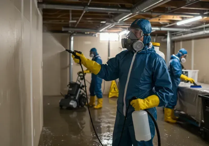 Basement Sanitization and Antimicrobial Treatment process in Sublimity, OR